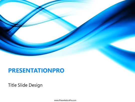 Technology Swirl PowerPoint Template title slide design