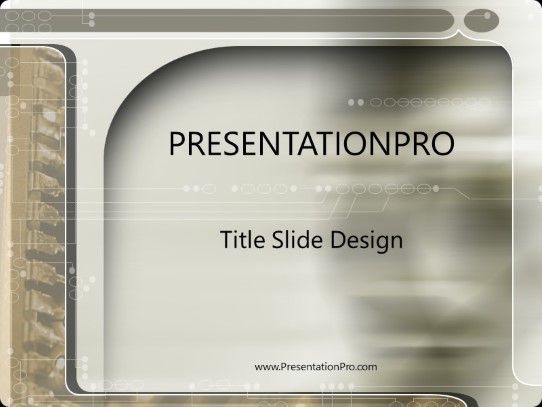 Tektan PowerPoint Template title slide design