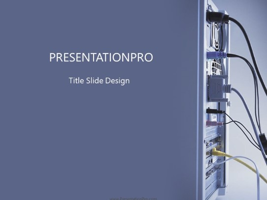 The Hook Ups PowerPoint Template title slide design