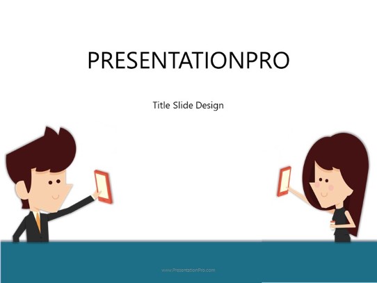 The Selfie PowerPoint Template title slide design