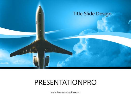 First Class PowerPoint Template title slide design