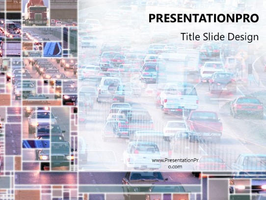 Traffic PowerPoint Template title slide design