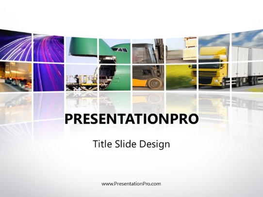 transport PowerPoint Template title slide design