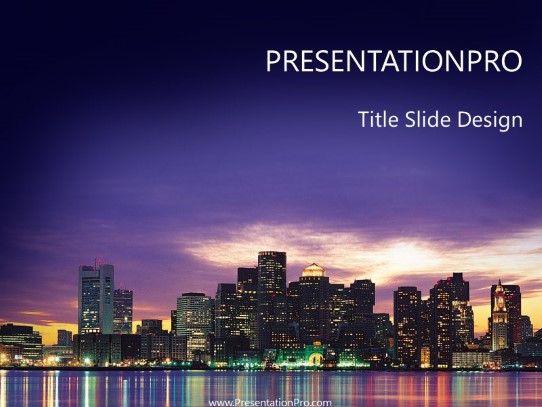 Boston01 PowerPoint Template title slide design