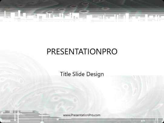 City Scape PowerPoint Template title slide design