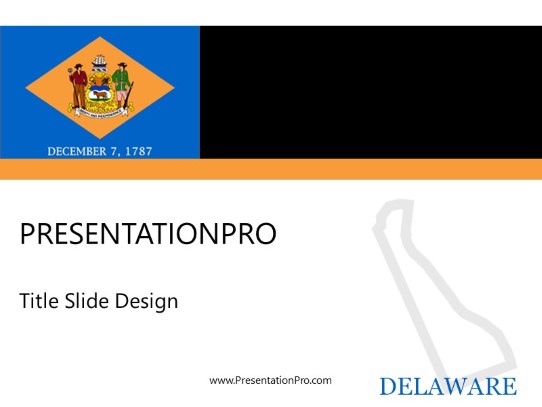 Delaware PowerPoint Template title slide design
