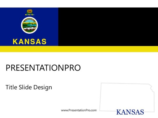 Kansas PowerPoint Template title slide design