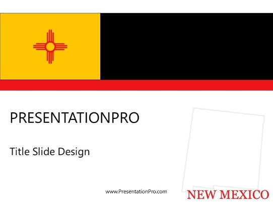 New Mexico PowerPoint Template title slide design