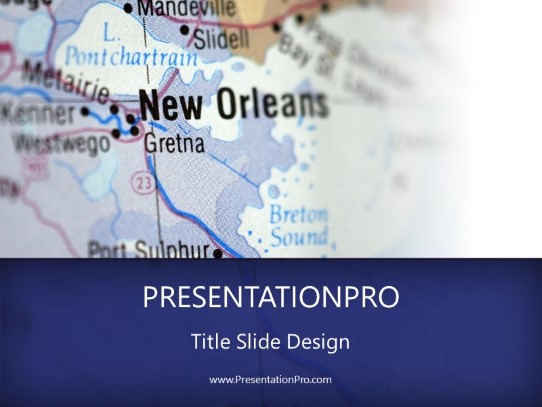 New Orleans 02 PowerPoint Template title slide design