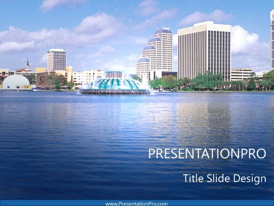 Orlando PowerPoint Template title slide design