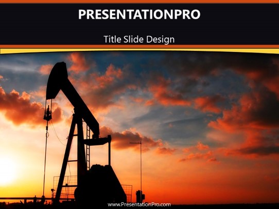 Black Gold PowerPoint Template title slide design