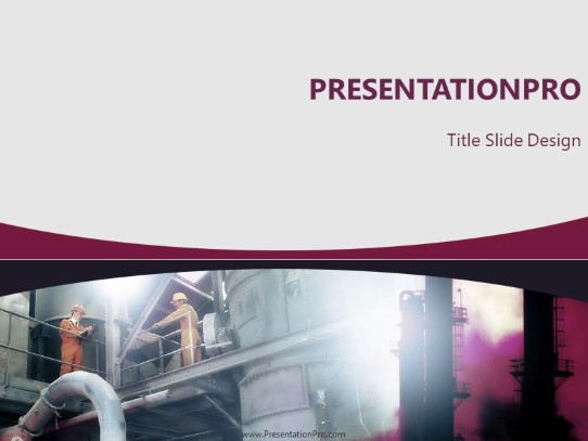 Factory Maintenance PowerPoint Template title slide design