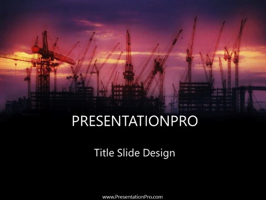 Going Up PowerPoint Template title slide design