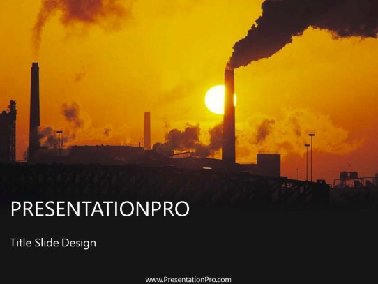 Sunset PowerPoint Template title slide design