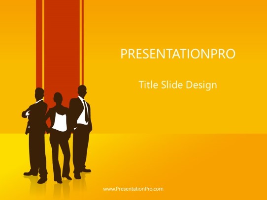 Business 01 Orange PowerPoint Template title slide design