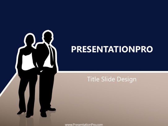 Business 02 Navy PowerPoint Template title slide design