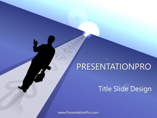 Business 04 Blue Male PowerPoint Template title slide design