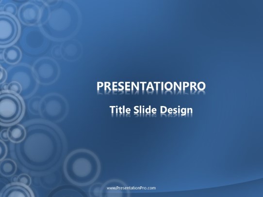 RoundAbout PowerPoint Template title slide design