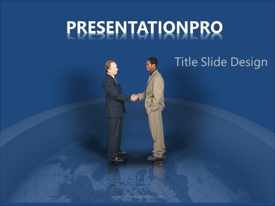 Global Deal PowerPoint Template title slide design