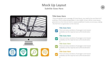 Mock Up Layout PowerPoint Infographic pptx design