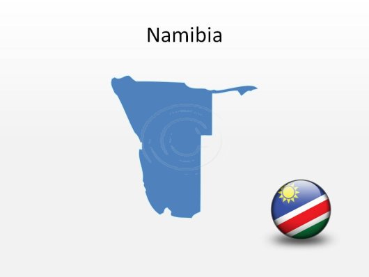 Download High Quality Royalty Free Namibia PowerPoint Map Shapes for ...