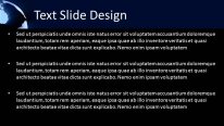 Animated Quarter Globe Widescreen PowerPoint Template text slide design