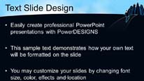 Animated Cloud Business Neon Widescreen PowerPoint Template text slide design