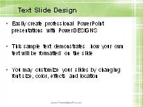 Animated Paths Green PowerPoint Template text slide design