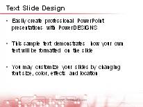Animated Velocity Red PowerPoint Template text slide design