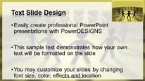 Animated Cutout Circle Yellow Widescreen PowerPoint Template text slide design