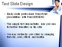 Animated Deskwoman PowerPoint Template text slide design