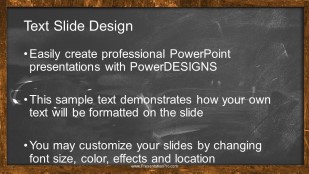 BE Creative Widescreen PowerPoint Template text slide design