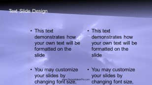 Sky Profits Widescreen PowerPoint Template text slide design