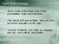 Animated Clock PowerPoint Template text slide design