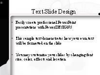 Animated 3d Rings PowerPoint Template text slide design