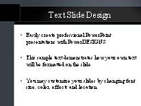 Animated Gothic PowerPoint Template text slide design