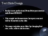 Animated Blue Blurr PowerPoint Template text slide design