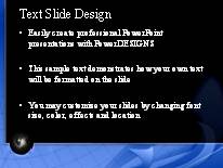 Animated Dreamscape PowerPoint Template text slide design