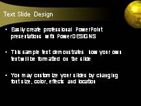 Animated Gold PowerPoint Template text slide design