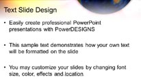 Radiant World Widescreen PowerPoint Template text slide design