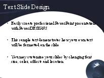 Animated Blue Blurr PowerPoint Template text slide design