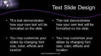 Purple World Widescreen PowerPoint Template text slide design