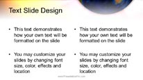 Radiant World Widescreen PowerPoint Template text slide design