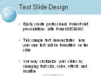 Animated Wire Wave Light Blue PowerPoint Template text slide design