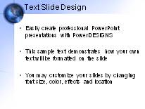 Animated Cross Hair PowerPoint Template text slide design