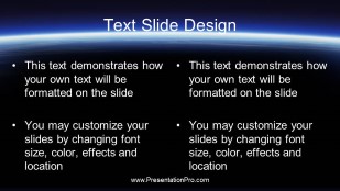 Keynote Effect - Dust Cloud Horizon  PowerPoint Template text slide design