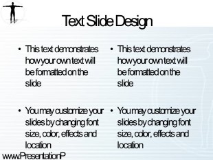 Animated Man PowerPoint Template text slide design