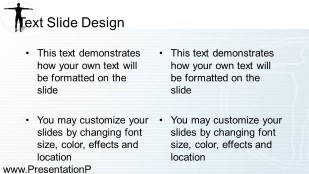 man Widescreen PowerPoint Template text slide design