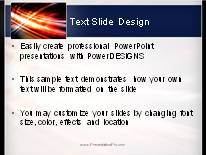 Animated Streak On Black Border Dark PowerPoint Template text slide design