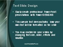 Animated Rising Swish Vertical Dark PowerPoint Template text slide design